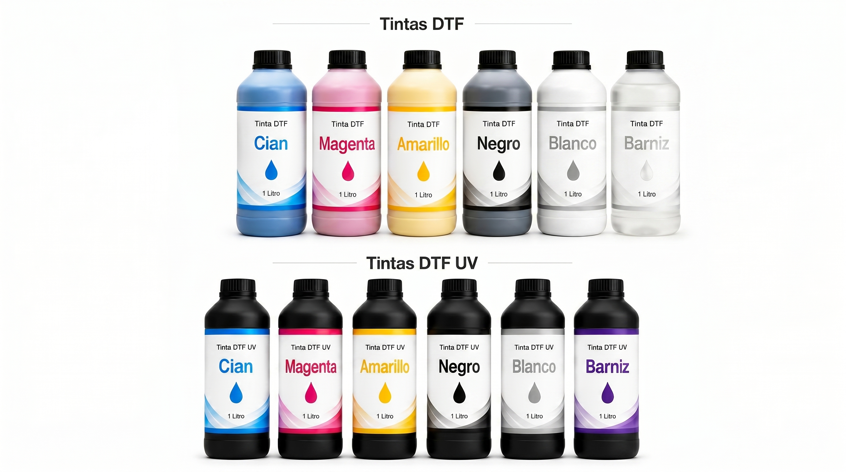 Venta de tintas para dtf y dtf uv envios a todas España